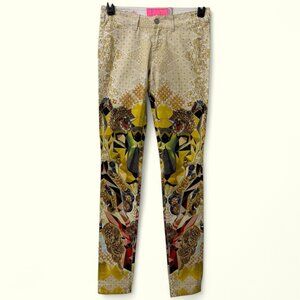 Manish Arora Slim Fit Geometric Printed Skinny Pants 28 Waist 35 inseam